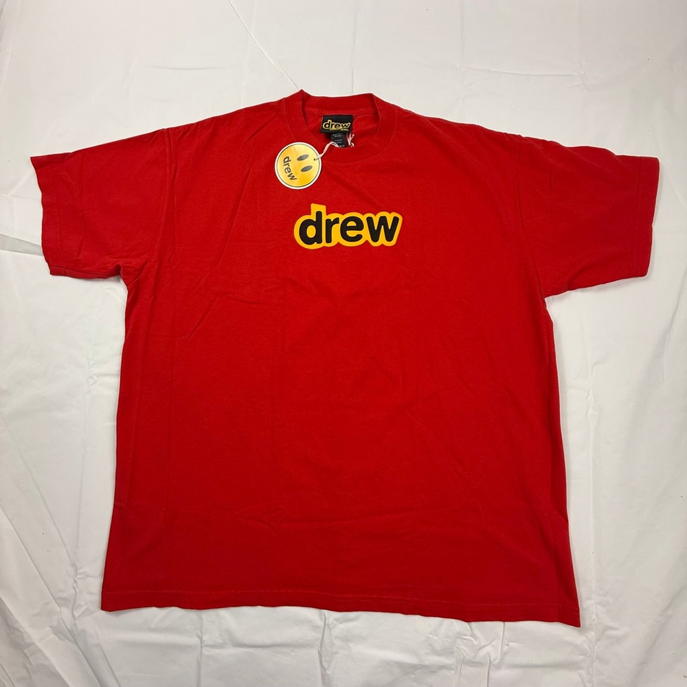 Drew House Secret SS Tee Red Logo T-Shirt Mens 2XL New With Tags Made in USA